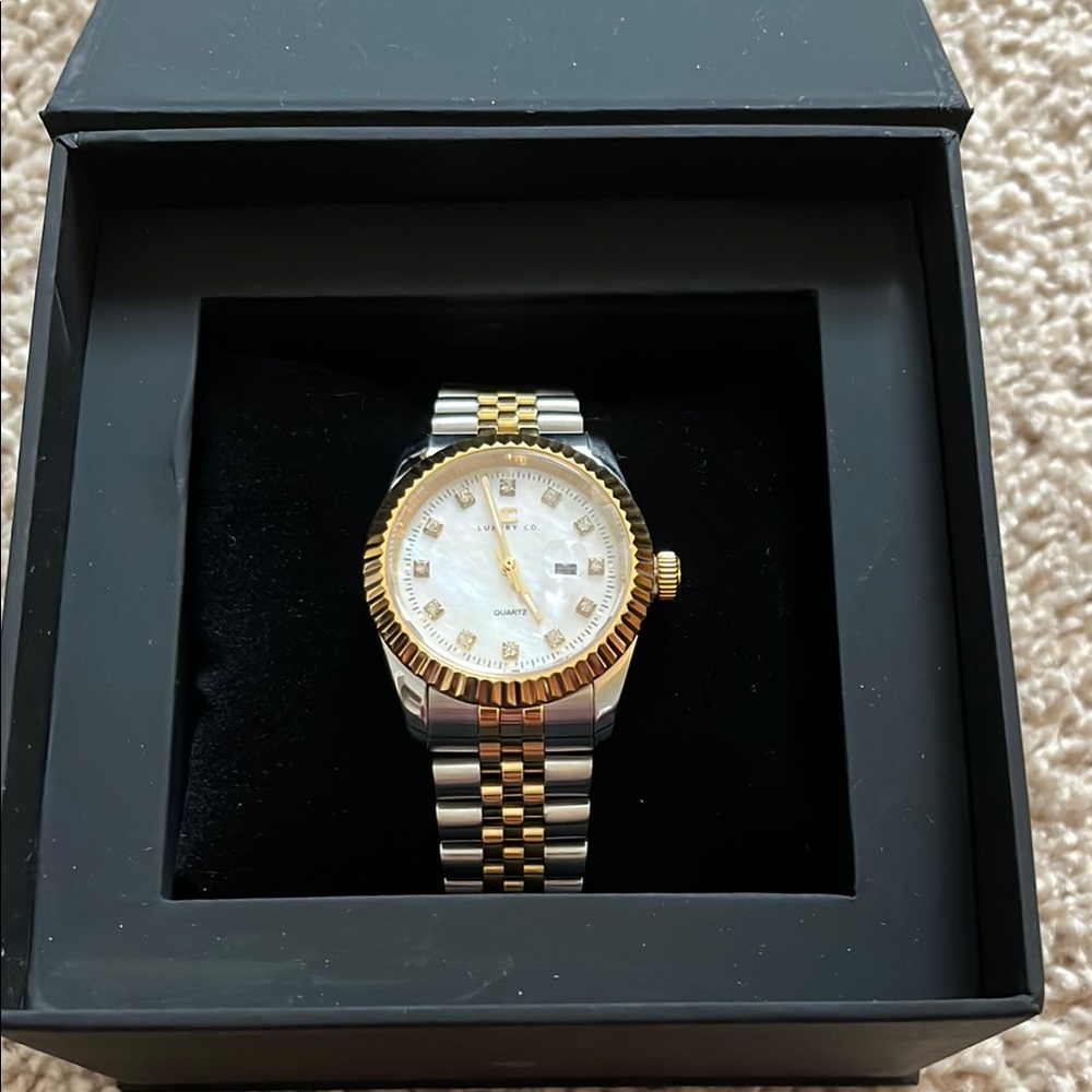 NWOT CC Luxory Co 36mm Two-Toned Watch